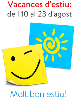 VACANCES ESTIU 2026