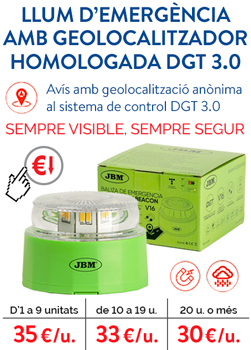 Llum emergència DGT3.0 Geolocalitza homologada