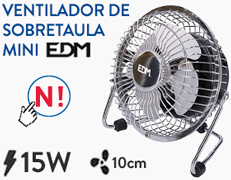 Mini-ventilador industrial de sobretaula.