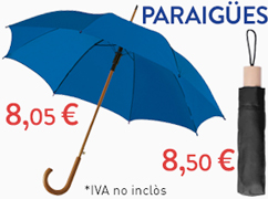 Paraigües grans i plegable