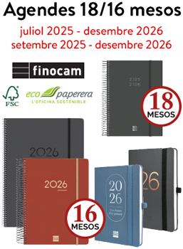 Agendes i calendaris de 18 i 16 mesos 2025-2026