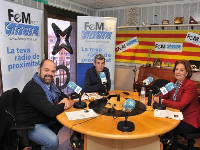 Roser Ventura i Esteve Valentí a la Ràdio FeM Girona 92,7 FM
