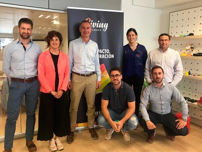 Visita comercial a l'empresa de merchandising Giving Europe