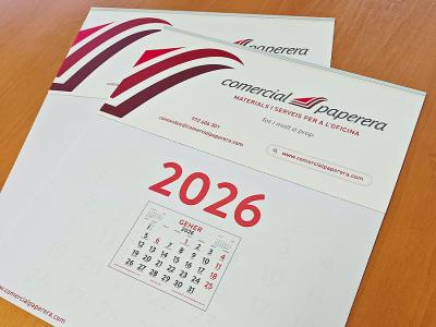 Calendari de paret COMERCIAL PAPERERA