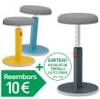 Taburet Leitz Ergo Active. Seient d’escuma recoberta de malla d’aire 3D. Al...