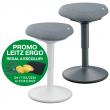 Tamboret Leitz Ergo Cosy Active amb seient d’escuma transpirable recobert de m...