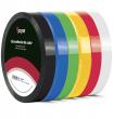 Cinta adhesiva de colors PVC 12 mm x 66 m.

 