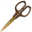 Tisores amb ganivetes corves de titani. Mida 17,4 cm.