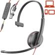Auricular amb cable Plantronics Blackwire C3215 monoaural.
- Àudio de banda am...