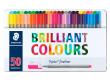 Retoladors de colors Staedtler Triplus Fineliner. Tinta antiassecatge. Forma tri...