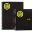 Quadern Notebook-4 ecològic amb tapes de polipropilè opac negre. Paper 100% re...