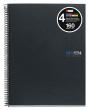 Quadern Notebook-4 amb tapes de cartró extradur plastificada negra. Paper 70 g,...