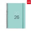 Agenda ESPIRAL BASIC CALM Plus Setmana Vista horitzontal.  Tapes dures de cartr�...