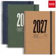 Agenda RECYCLED Plus Setmana Vista vertical. Tapes dures de cartró 100% recicla...