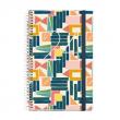 Agenda espiral  ECOBUTTONS. Tapes dures de cartr� 100% reciclat i  enquadernad...