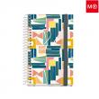 Agenda espiral  ECOBUTTONS. Tapes dures de cartr� 100% reciclat i  enquadernad...