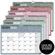 Calendari paret Chromat amb espai per anotar a les caselles. Enquadernat amb esp...