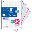 Recanvi quadern amb banda lateral de color i 4 forats per arxivar. Paper 90 g qu...