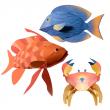 Figura de paper per a muntar un animal marí en 3 dimensions.
Les peces  venen ...
