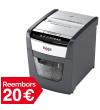 Destructora REXEL AUTO+ 60X per a la petita oficina. Boca d’entrada 22 cm. Cap...