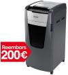 Destructora REXEL OPTIMUM AutoFeed 600X de gran volum.
- Boca d'entrada 23 cm....