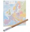 Mapa d'Europa de paret sense marc en format pòster.
Mida 98 x 110 cm.