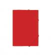 Carpeta de gomes de polipropilè amb 3 solapes.
Color vermell.
Mida A5: 24 x 1...
