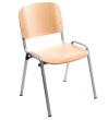 Cadira confident RD974S amb respatller i seient de fusta. Estructura metàl·lic...