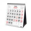 Calendari de sobretaula amb n&uacute;meros grans. Enquadernat amb espiral.
Pape...