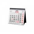Calendari de sobretaula enquadernat amb espiral imprès 
a 2 colors. Paper 120 ...