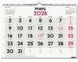 Calendari paret amb números grans.
Enquadernat amb espiral i ganxo per penjar....