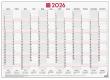 Calendari mural anual 2 cares amb espai per a anotar a les caselles.
Amb column...