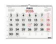 Calendari paret amb números grans.
Enquadernat amb espiral i ganxo per p...