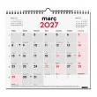 Calendari paret amb espai per anotar a les caselles.
Enquadernat amb espiral i ...