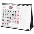 Calendari de sobretaula amb números grans i llista d’anotacions. 
Enquaderna...