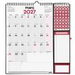 Calendari de paret amb espai per anotar a les caselles, llista d’anotacions i ...