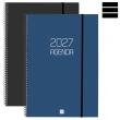 Agenda OPAQUE Setmana Vista horitzontal.  Tapes  semiflexibles de polipropilè o...