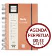 Agenda DOTTED Dia Pàgina. Tapes semiflexibles de polipropilè personalitzables....