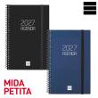 Agenda OPAQUE Setmana Vista horitzontal. Tapes  semiflexibles de polipropilè op...