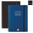 Agenda OPAQUE Setmana Vista vertical. Tapes semiflexibles de polipropilè opac i...