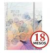 Agenda Espiral 18 MESOS 2023-2024.
Setmana Vista Horitzontal. Tapes flexibles d...