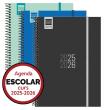 Agenda Espir amb tapa de polipropilè i espiral.  
Paper 70 g Dia pàgina i 80...