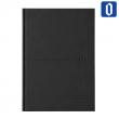 Agenda CLASSIC Dia Pàgina. Tapes dures encoixinades de color negre. Paper òfse...
