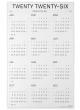 Calendari paret anual Wall Planner. 
1 full mida A0 amb el calendari anual.
Pe...