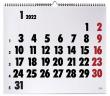 Calendari de paret VINÇON enquadernat amb espiral imprès a 2 colors. Mida A3 1...
