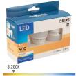 Pack 3 bombetes LED rodones E27 de baix  consum de 5W.
- Temperatura de color: ...