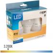 Pack 3 bombetes LED estàndard E27 de baix  consum de 10W.
- Temperatura de col...