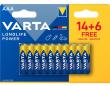 Piles LR03/AAA VARTA<br> PACK PROMO 14+6