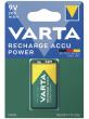 Pila 6LR61 - 9 V recarregable VARTA