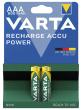 Piles VARTA recarregables HR03/AAA (1,2 volts) 800 mAh. 
Blíster de 4 unitats....